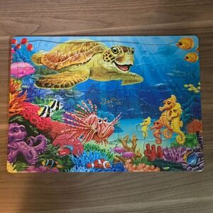 Undersea Turtle Cobble Hill 35 piece tray puzzle Ages 3+‎ ocean aquarium